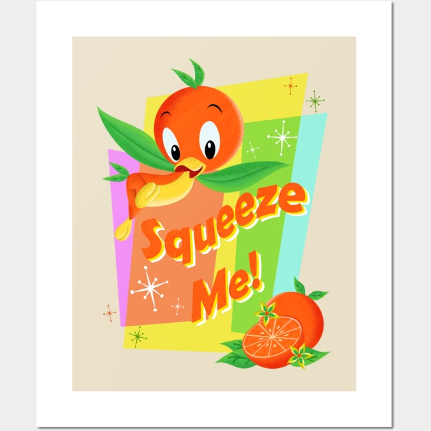 Orange Bird - Squeeze me Wall Art by Ryans_ArtPlace